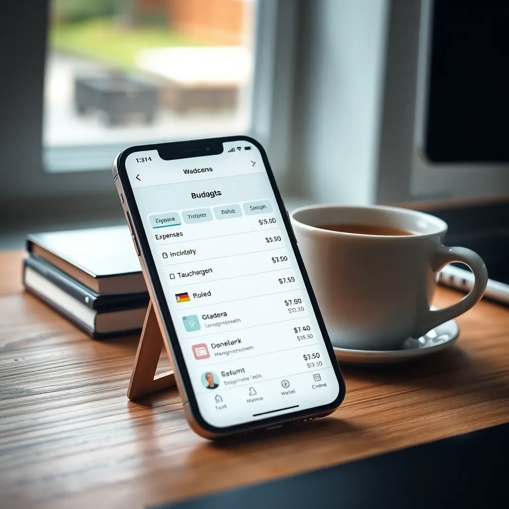 Tevreden persoon die financiële doelen heeft bereikt kijkt naar positieve grafieken